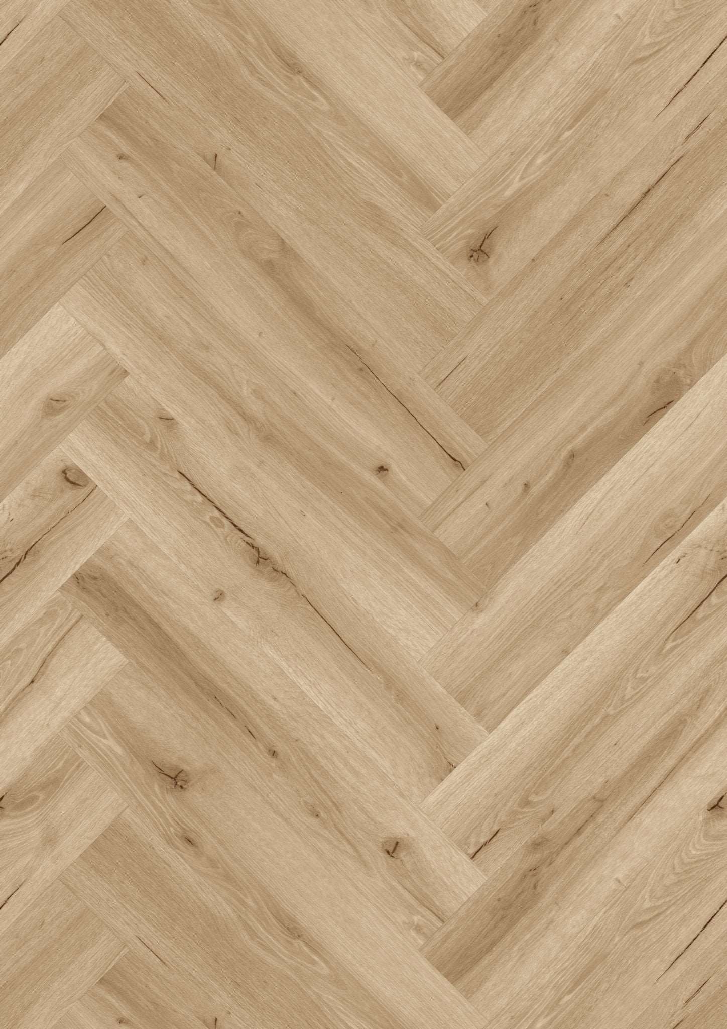 Designböden555 Wooden Styles Herringbone Click 702H Oak cream 7,0/0,55 mm m. IXPE Zum Klicken