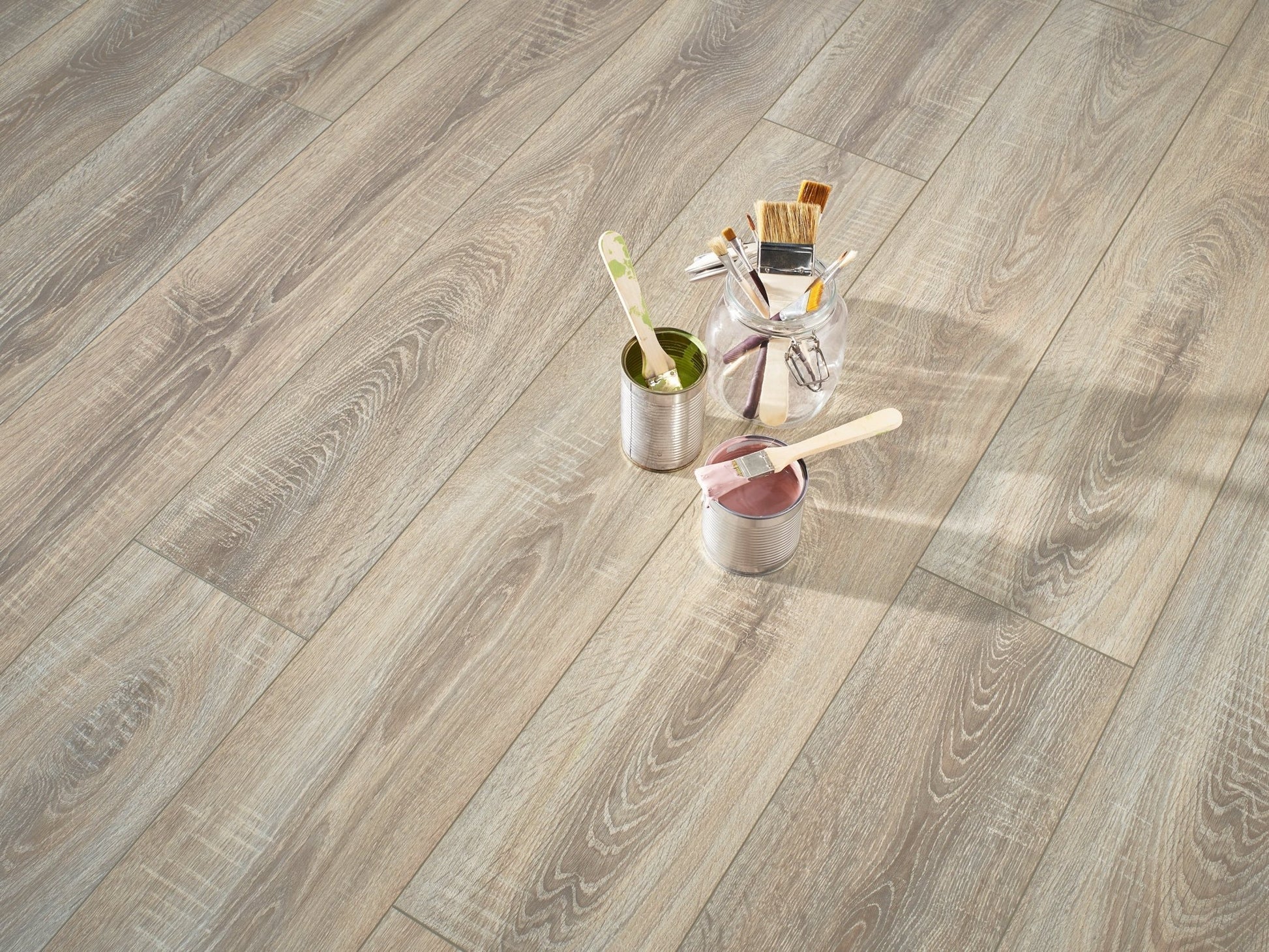 JOKA Deluxe CITY V4 431 ND NormalDiele Laminatboden mit "DUO-Connect+"-System Oak Rift Grey Laminat