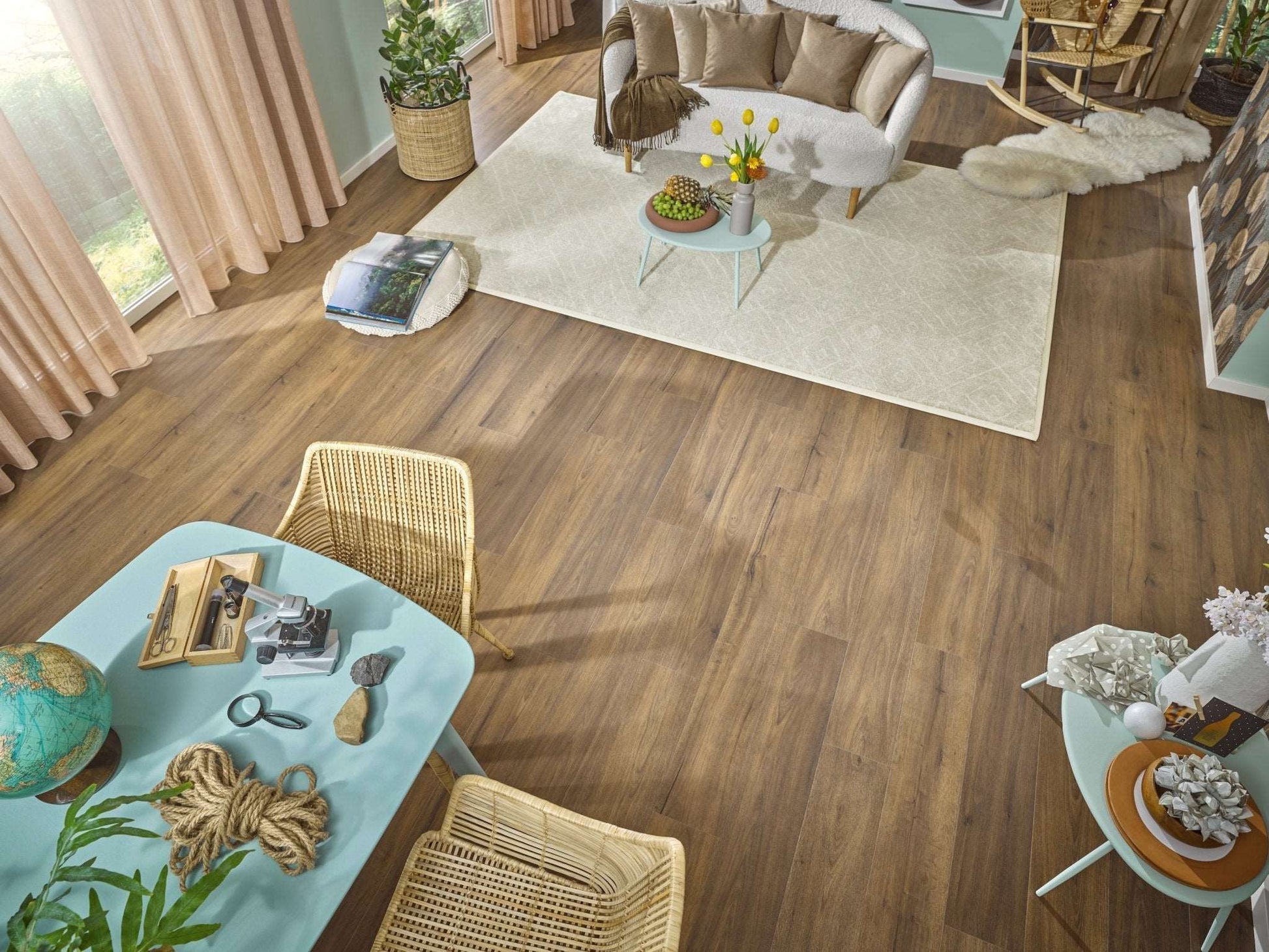 JOKA Deluxe XPLORA NEXT 832 IMPULSE Naturdesignboden mit PRO-C.Xpress-System Oak vintage brown Naturdesignboden